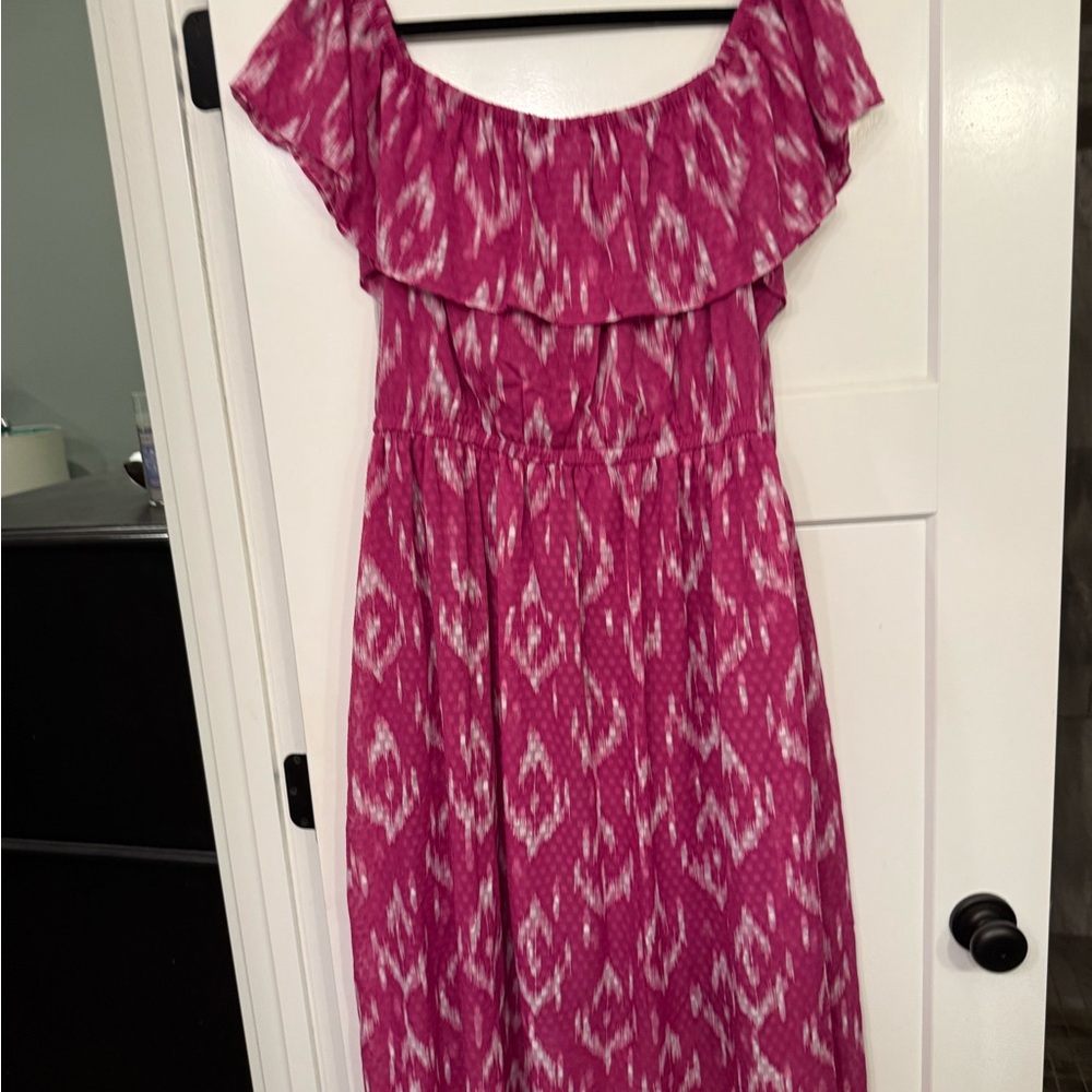 Lane Bryant Pink and White Dress NWT